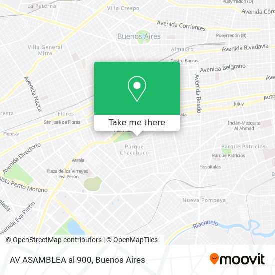 AV  ASAMBLEA al 900 map