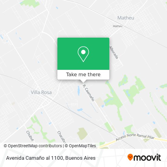 Mapa de Avenida Camaño al 1100