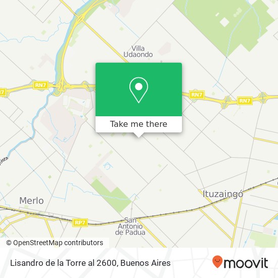 Lisandro de la Torre al 2600 map