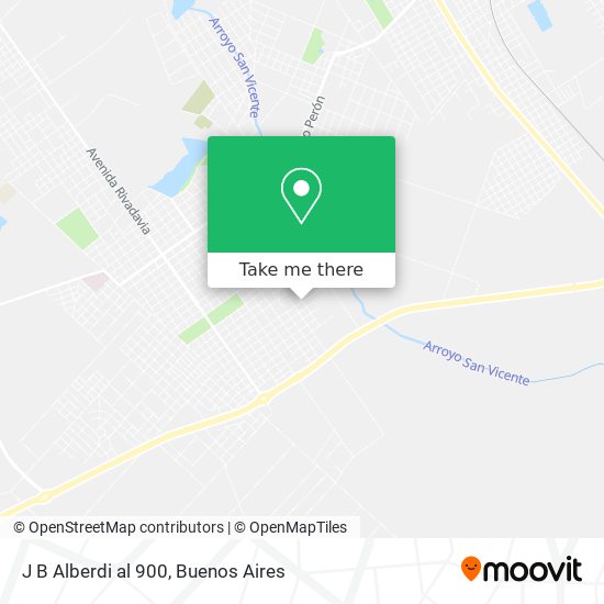 J B  Alberdi al 900 map