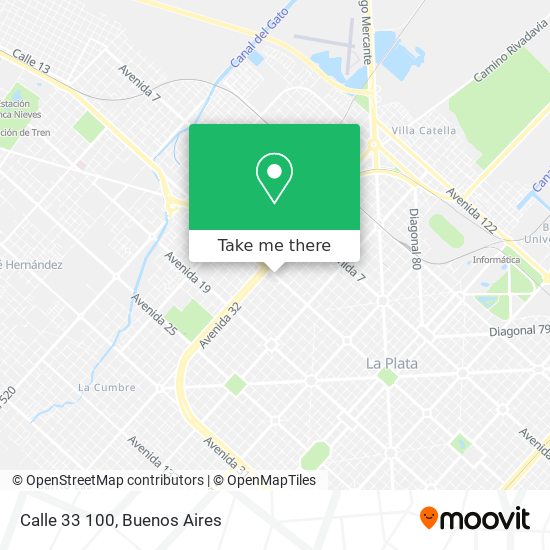Mapa de Calle 33 100