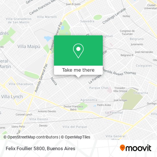 Mapa de Felix Foullier 5800