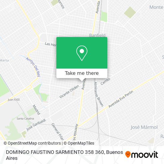 DOMINGO FAUSTINO SARMIENTO 358 360 map