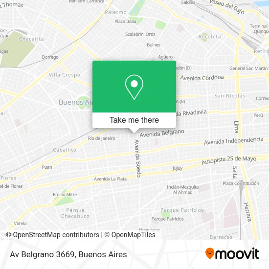 Av  Belgrano 3669 map