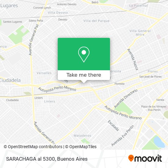 SARACHAGA al 5300 map