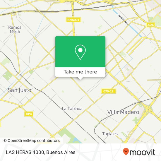 LAS HERAS 4000 map