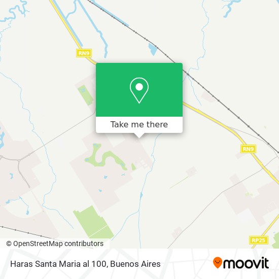 Mapa de Haras Santa Maria  al 100