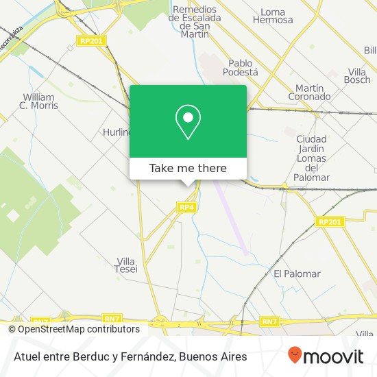 Atuel entre Berduc y Fernández map