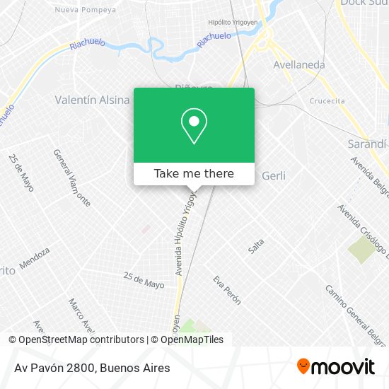 Mapa de Av  Pavón 2800