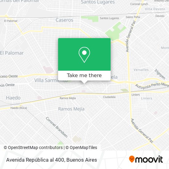 Avenida República al 400 map