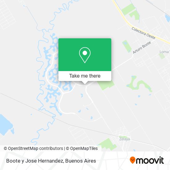 Mapa de Boote y Jose Hernandez