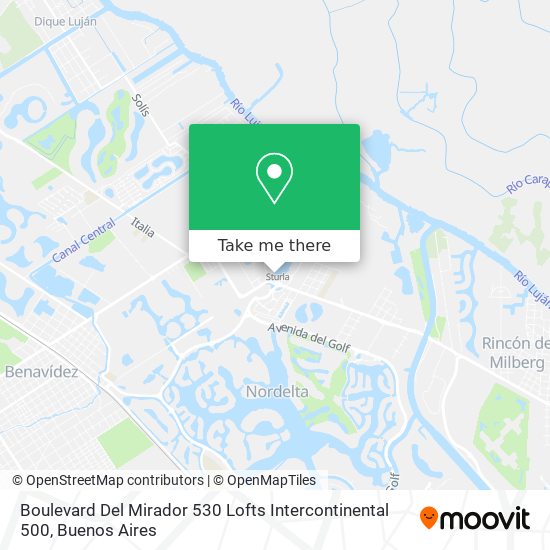 Mapa de Boulevard Del Mirador 530 Lofts Intercontinental 500