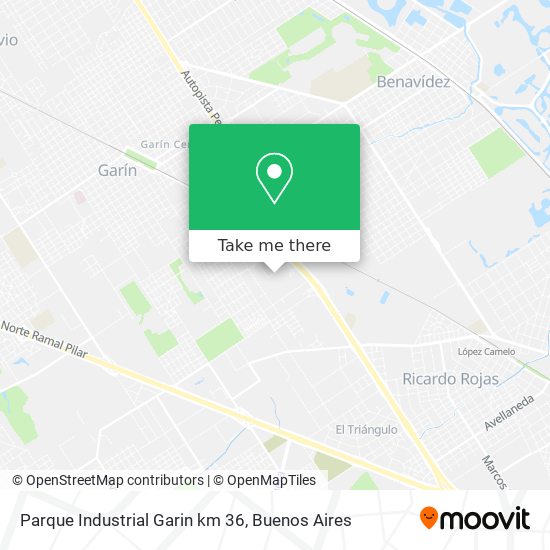 Mapa de Parque Industrial Garin km 36