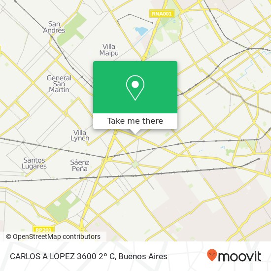 CARLOS A LOPEZ 3600 2º C map