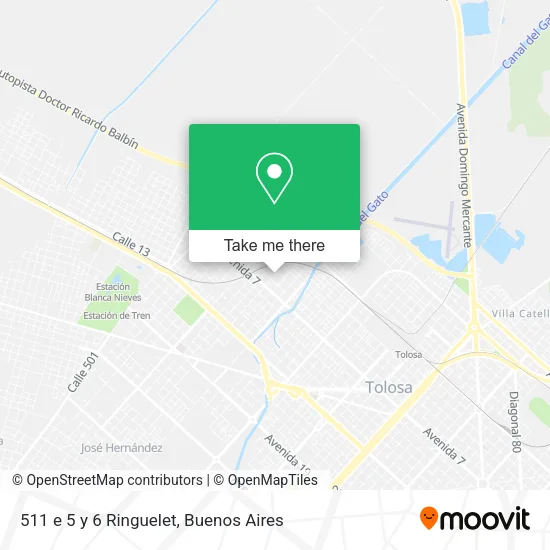 Mapa de 511  e  5 y 6  Ringuelet