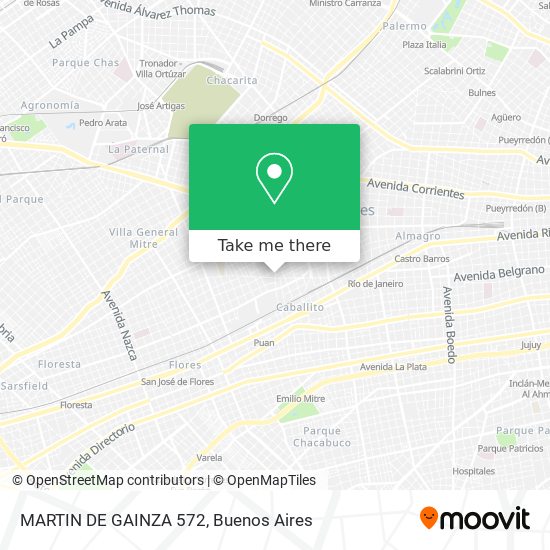 Mapa de MARTIN DE GAINZA 572