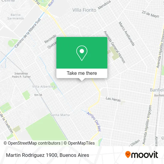 Martin Rodriguez 1900 map