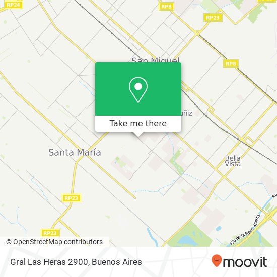 Gral  Las Heras 2900 map