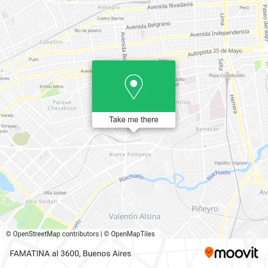 FAMATINA al 3600 map