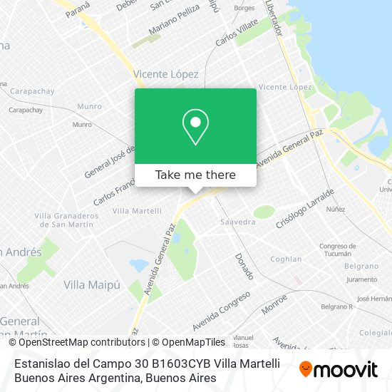Estanislao del Campo 30  B1603CYB Villa Martelli  Buenos Aires  Argentina map