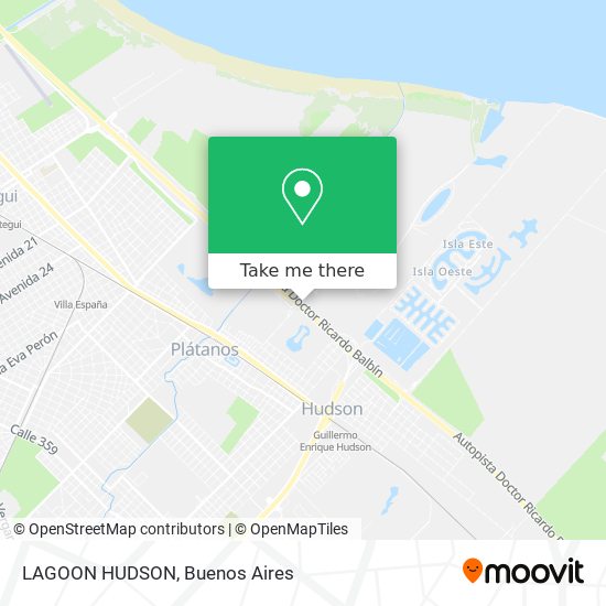 Mapa de LAGOON HUDSON