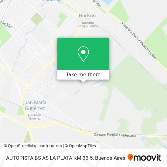 AUTOPISTA BS AS LA PLATA KM  33 5 map