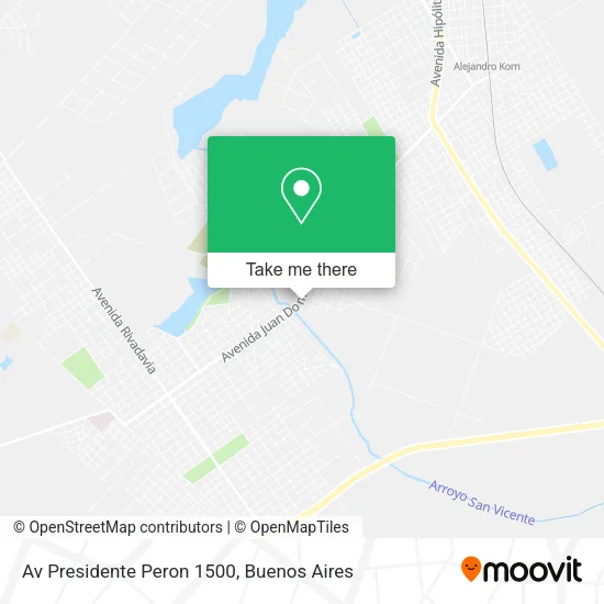 Mapa de Av  Presidente Peron 1500