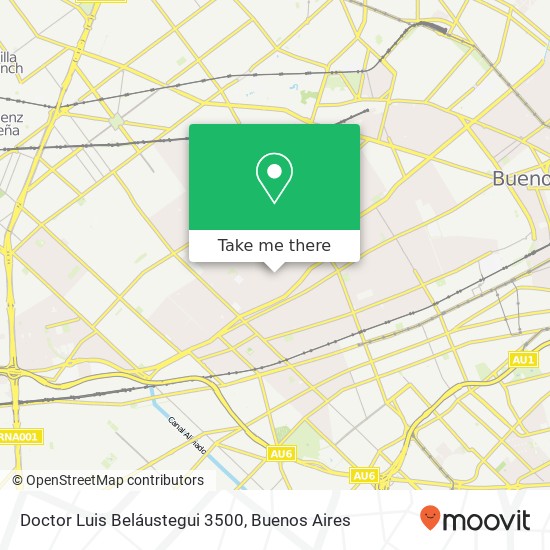 Mapa de Doctor Luis Beláustegui 3500