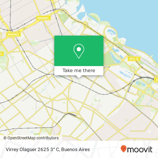 Virrey Olaguer 2625 3° C map