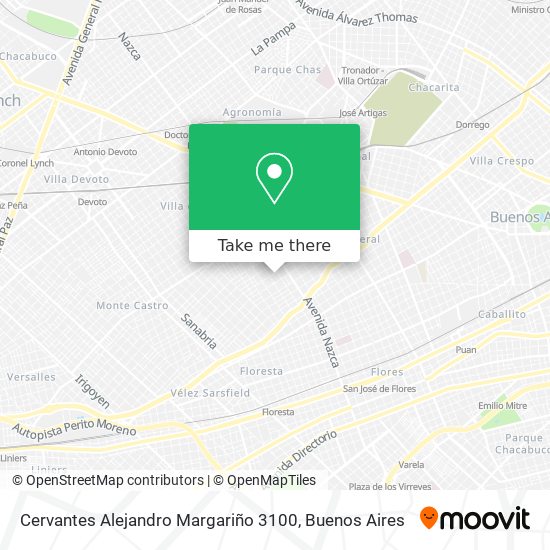 Cervantes Alejandro Margariño 3100 map