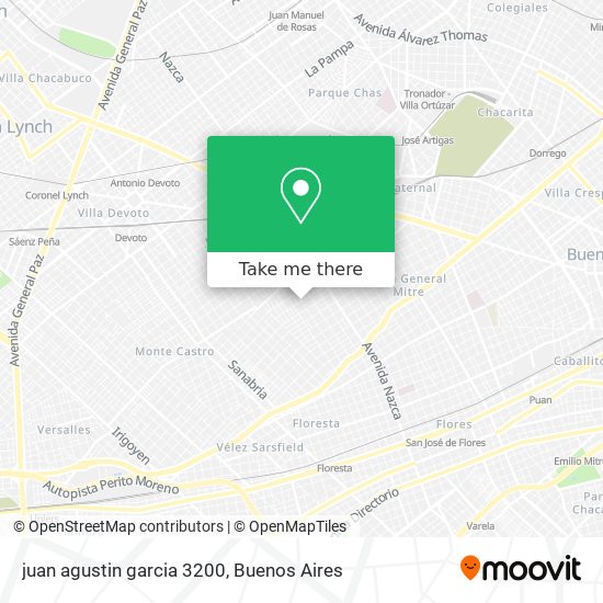 juan agustin garcia 3200 map