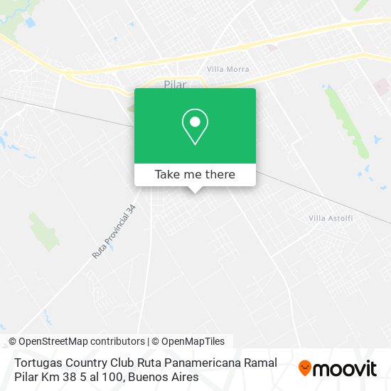Tortugas Country Club  Ruta Panamericana  Ramal Pilar  Km 38 5 al 100 map