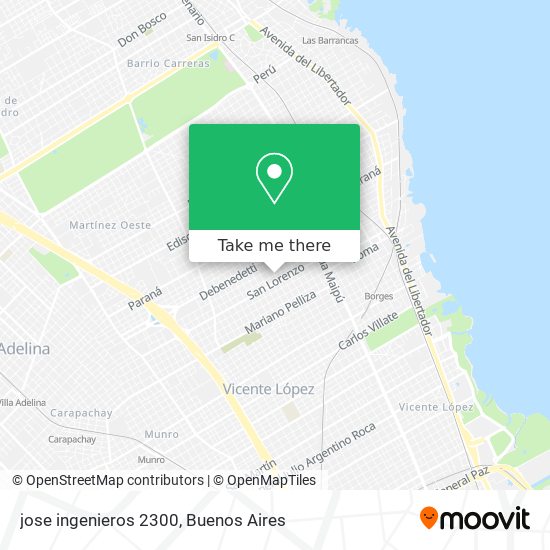 jose ingenieros 2300 map