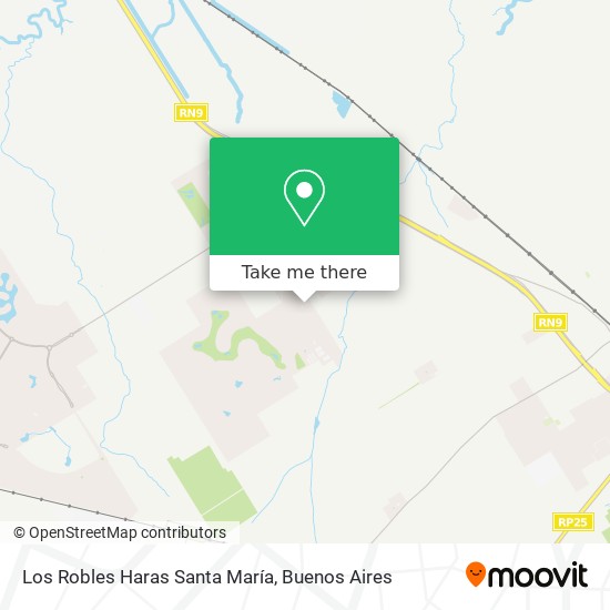 Mapa de Los Robles   Haras Santa María