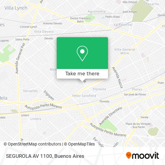 Mapa de SEGUROLA  AV  1100