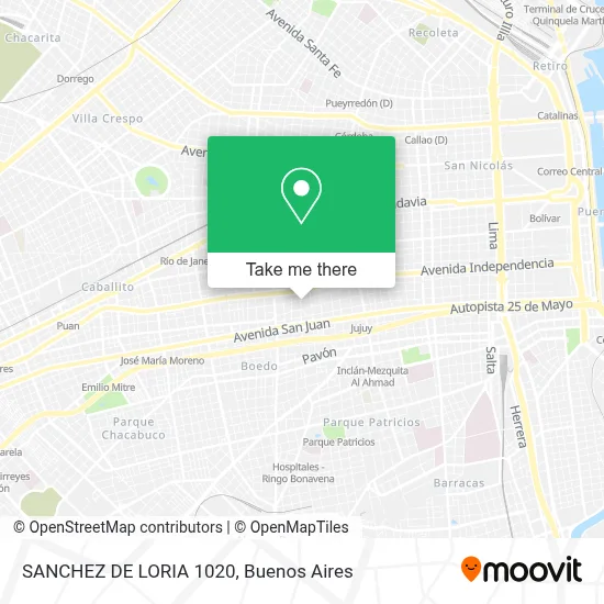 SANCHEZ DE LORIA 1020 map