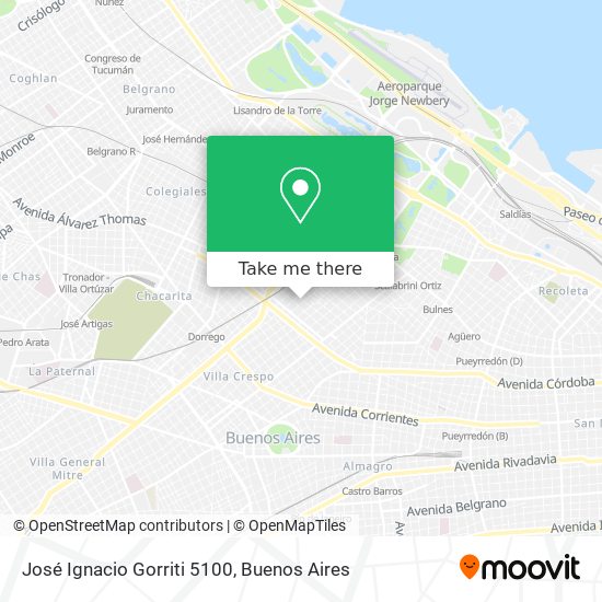 Mapa de José Ignacio Gorriti 5100