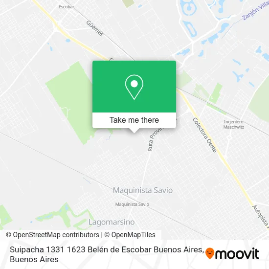 Mapa de Suipacha 1331  1623 Belén de Escobar  Buenos Aires