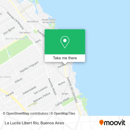 Mapa de La Lucila Libert  Rio