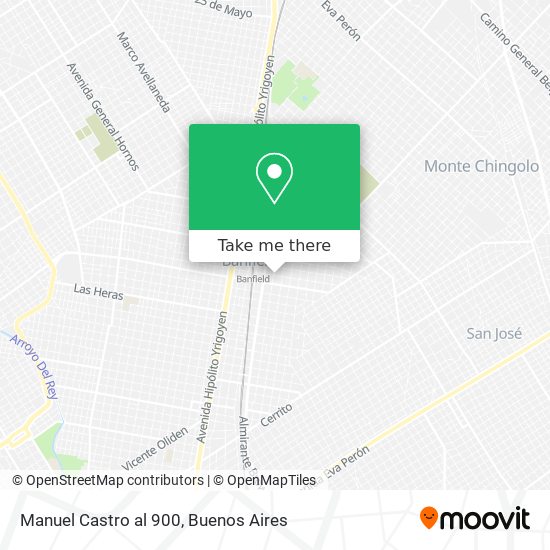 Manuel Castro al 900 map