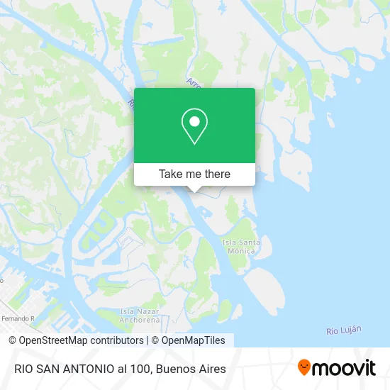 RIO SAN ANTONIO al 100 map