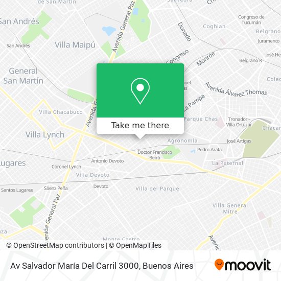 Av  Salvador María Del Carril 3000 map