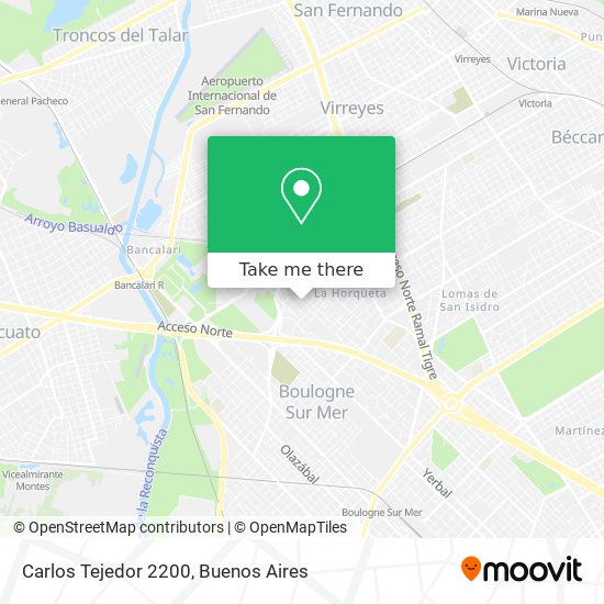 Carlos Tejedor 2200 map