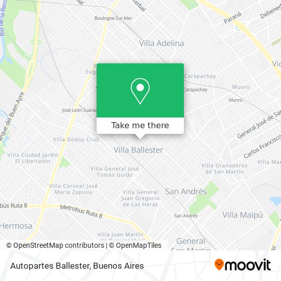 Autopartes Ballester map