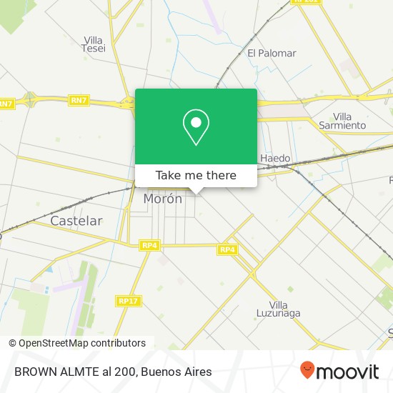 Mapa de BROWN  ALMTE  al 200