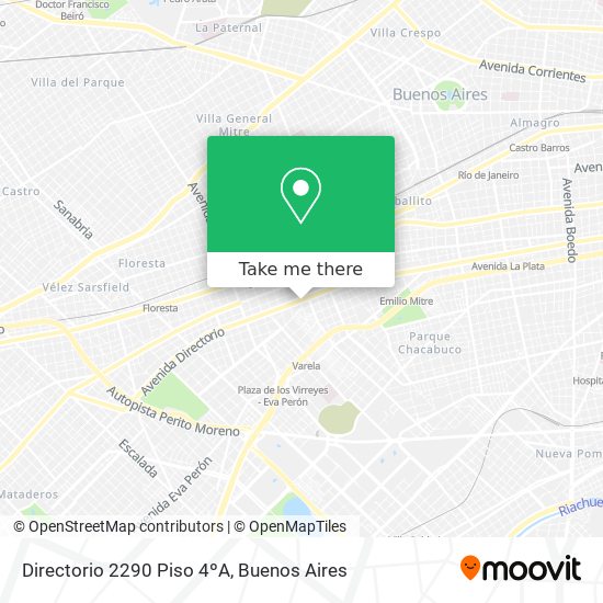 Mapa de Directorio 2290 Piso 4ºA