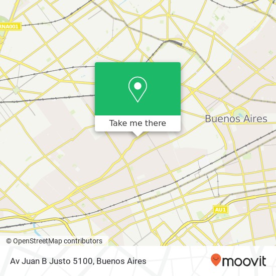 Av  Juan B  Justo 5100 map