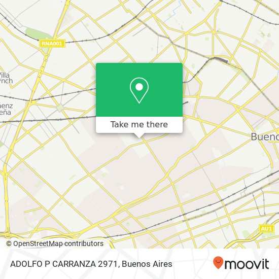 ADOLFO P  CARRANZA 2971 map