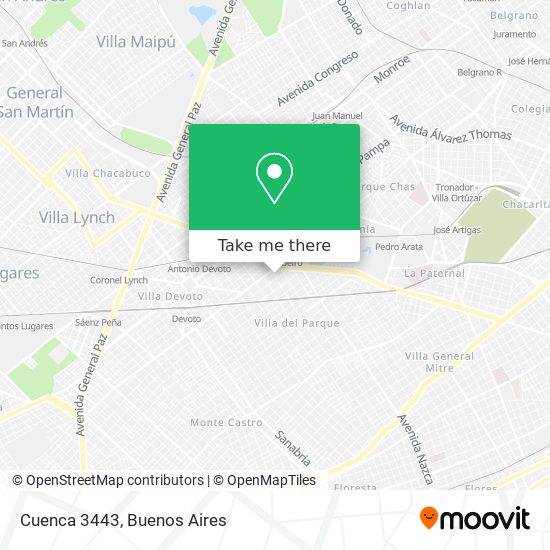 Mapa de Cuenca 3443