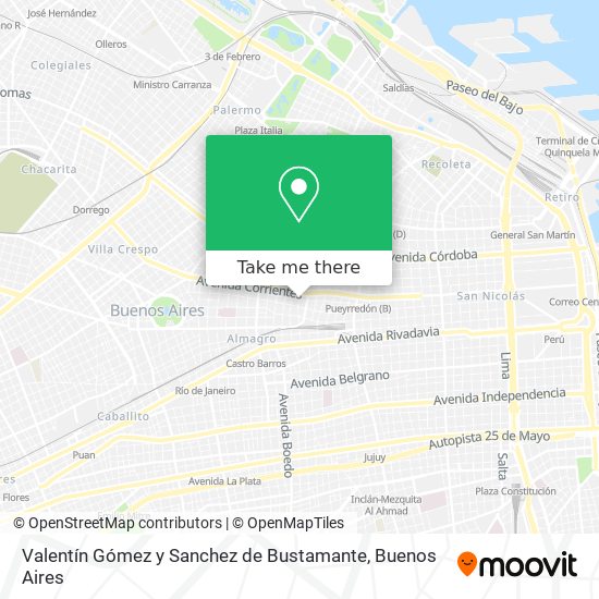 Mapa de Valentín Gómez y Sanchez de Bustamante